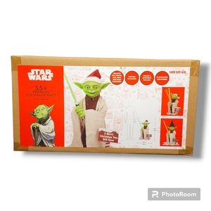 Star Wars 2023 3.5 Ft. Animated LED Seasonal Yoda Christmas Halloween Decor